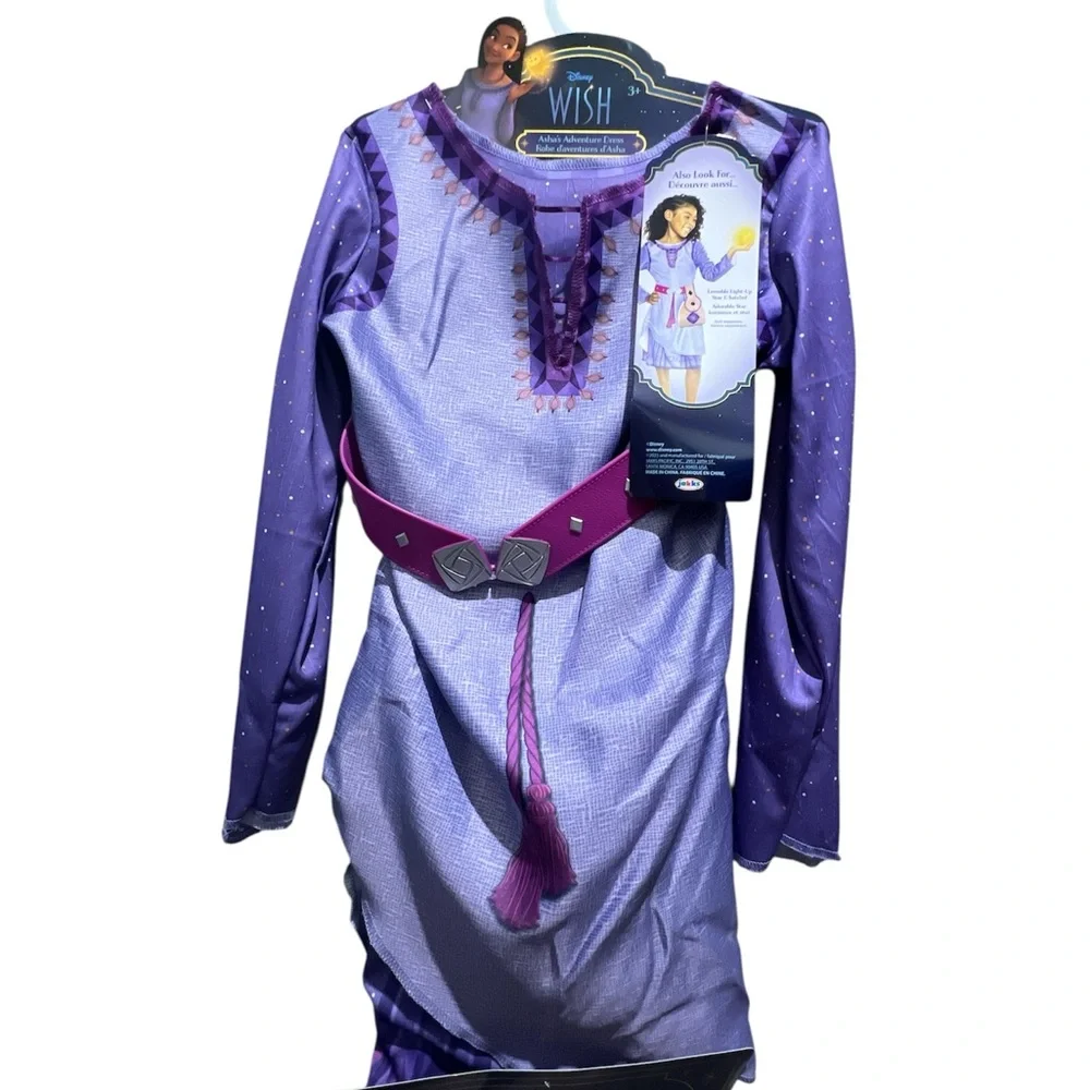 Disney Wish Asha's Adventure Costume Dress - Purple